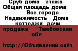 Сруб дома 2 этажа › Общая площадь дома ­ 200 - Все города Недвижимость » Дома, коттеджи, дачи продажа   . Тамбовская обл.